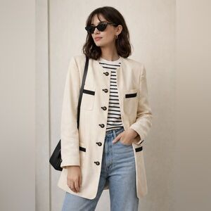 ✨ Vintage Louis Féraud Wool Silk Jacket – Made in West Germany size 8